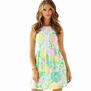 Lilly Pulitzer Reagan Dress 👗 In Hibiscus Stroll EUC NWOT SZ 2